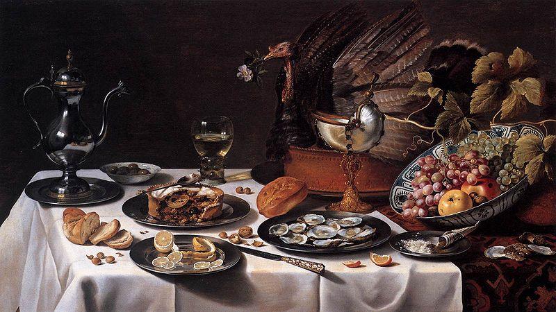 Pieter Claesz with Turkey Pie Germany oil painting art